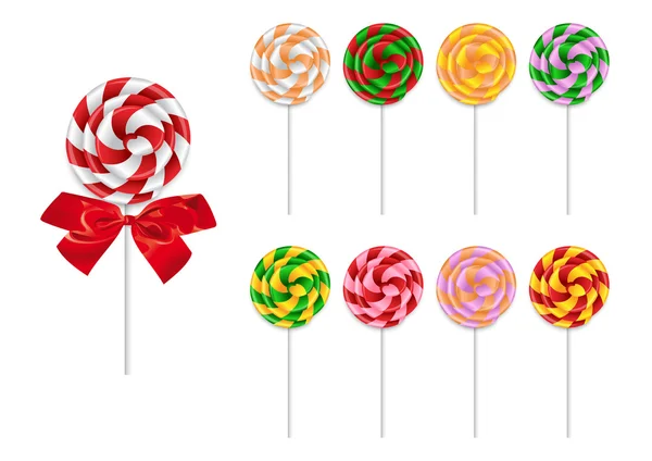 Lollipop collection — Stock Vector