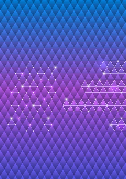 Färgglada triangel bakgrund — Stock vektor