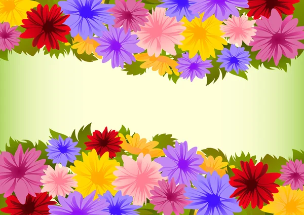 Fundo floral colorido — Vetor de Stock