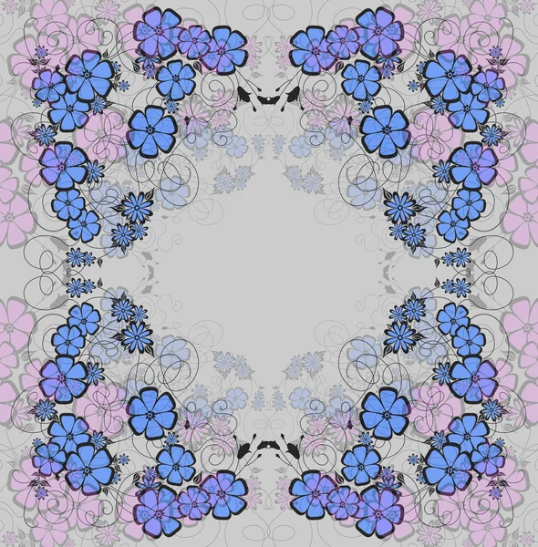 Cadre floral — Image vectorielle