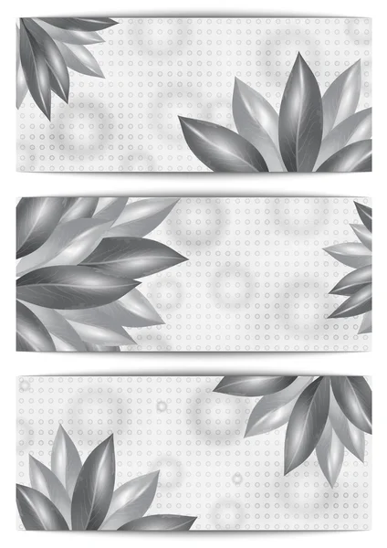 Floral banners collection — Stock Vector