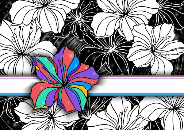 Fondo floral abstracto — Archivo Imágenes Vectoriales