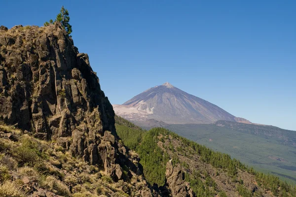 Mount teide från mirador de ayosa — Stockfoto