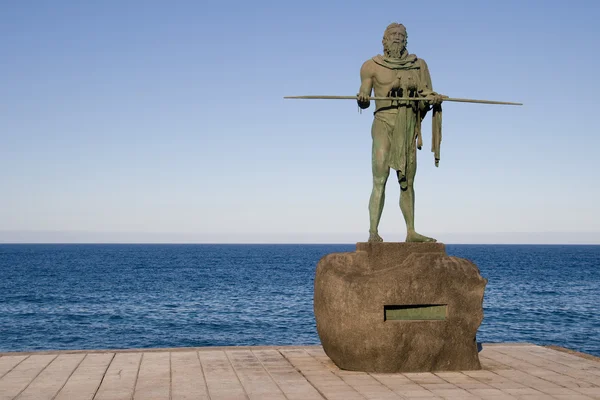 Guanche staty i candelaria — Stockfoto