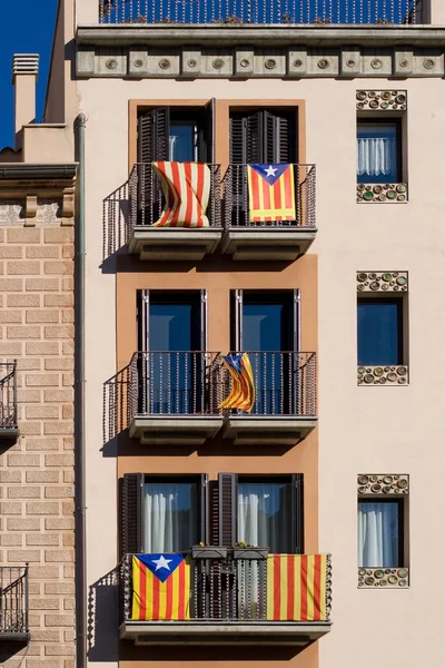 Drapeaux d'indépendance catalan — Photo