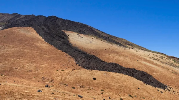 Rivière de lave solidifiée — Photo