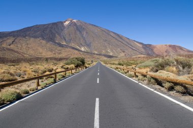 teide Dağı yol