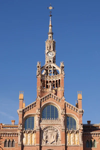 Hospital de sant Pau Saat Kulesi — Stok fotoğraf