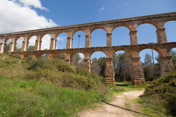 Římský akvadukt v tarragona — Stock fotografie