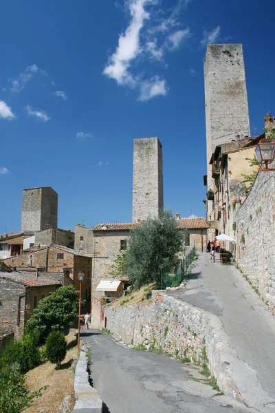 Tårnene i San Gimignano – stockfoto