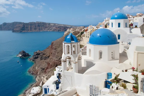 Santorini och therasia — Stockfoto