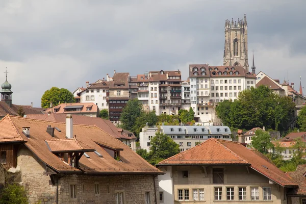 Övre staden Fribourg — Stockfoto