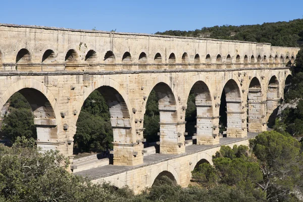 Nimes Aqueduct Pont du Gard — Stok Foto