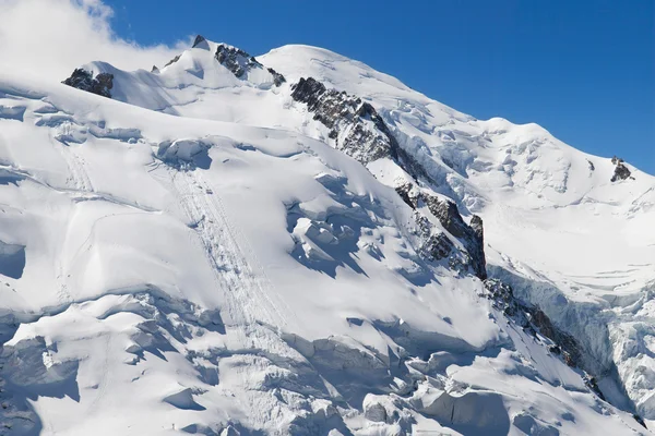 Mont maudit i mont blanc — Zdjęcie stockowe