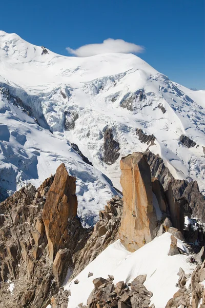 Les Cosmiques y Dome du Gouter —  Fotos de Stock