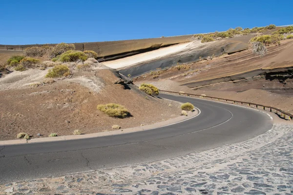 Estratificação vulcânica em Tenerife — Fotografia de Stock