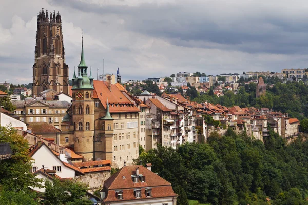 Місто fribourg — стокове фото