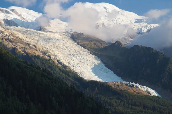 Mont blanc und bossons glacier — Stockfoto