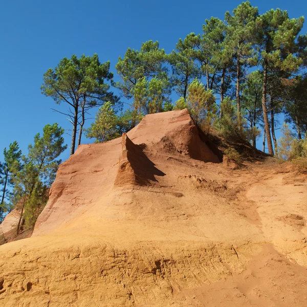 Carrière d'ocre Roussillon — Photo