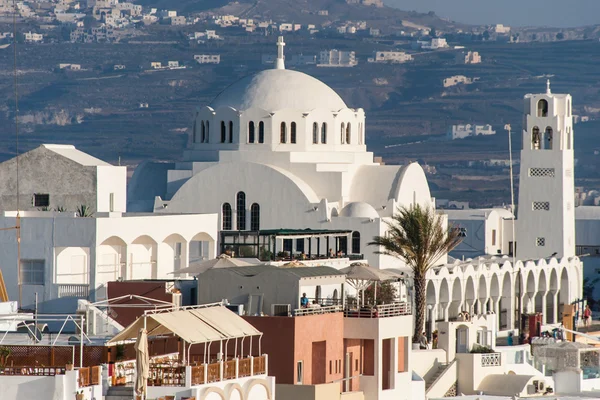 Igreja Ortodoxa Metropolitana de Santorini — Fotografia de Stock