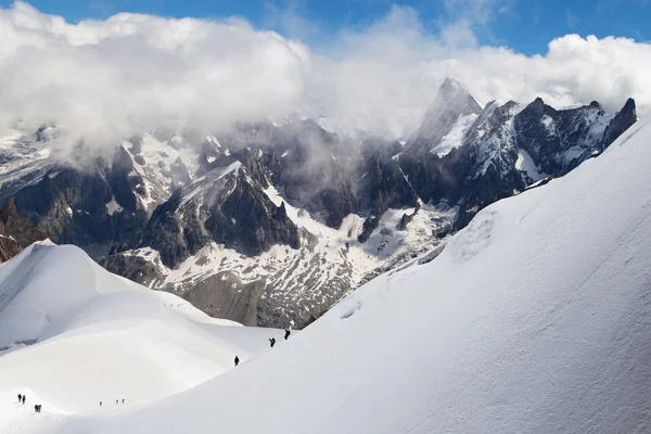 Arete de l'aiguille du midi — Zdjęcie stockowe