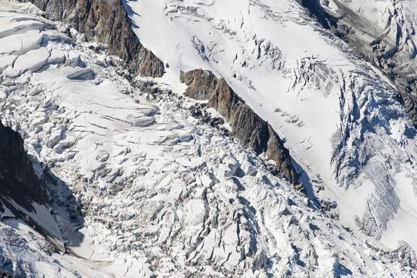 Seracs ボッソン氷河の崩落の — ストック写真