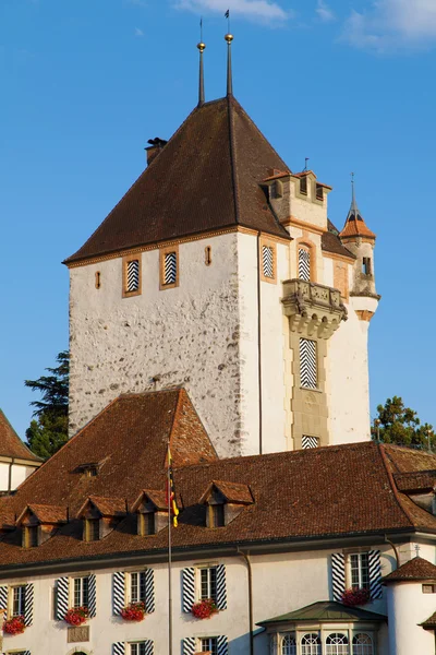 Torentje van oberhofen castle — Stockfoto