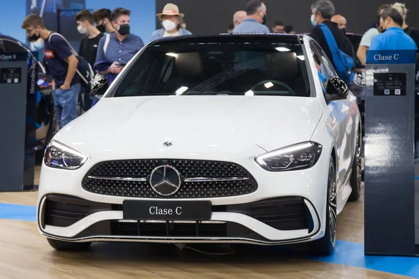 Βαρκελώνη Ισπανία Οκτωβρίου 2021 Mercedes Benz 220D Παρουσιάστηκε Στο Automobile — Φωτογραφία Αρχείου