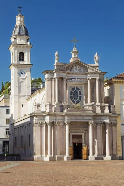 Kościół San Carlo Borromeo Turynie Włochy — Zdjęcie stockowe