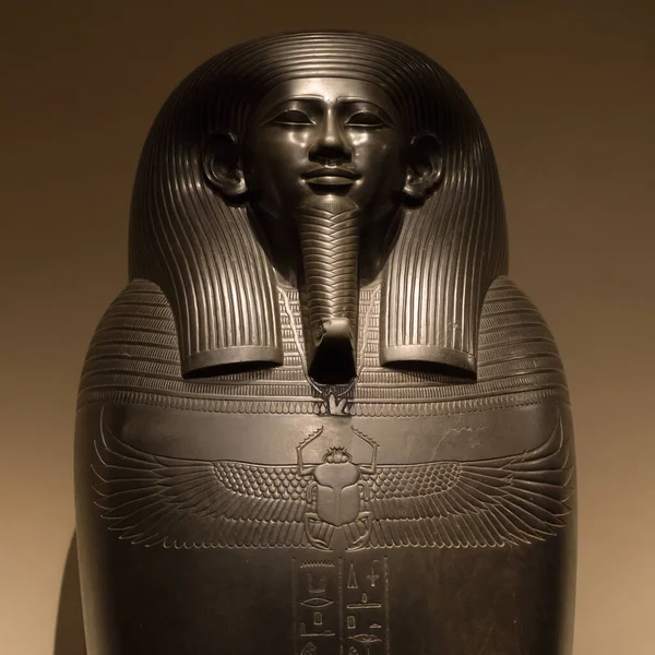 Torino Italy Серпня 2021 Sarcophagus Vizier Gemenefherbak Egyptian Museum Turin — стокове фото