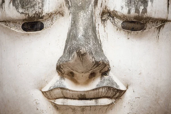 Close Big Buddha Face Wat Chum Sukhothai Thailand — стокове фото