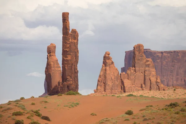 Yei Chei Spires Monument Valley Arizona Estados Unidos — Fotografia de Stock