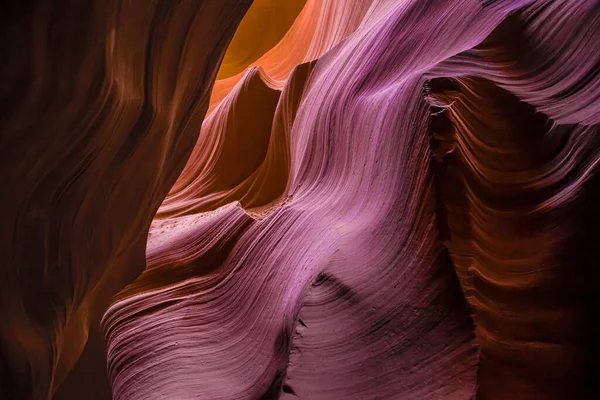 Purple Ripples Lower Antelope Canyon Arizona United States — Stock Photo, Image
