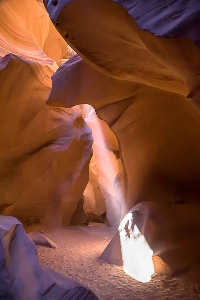 Sunbeam Lower Antelope Canyon Arizona Estados Unidos — Foto de Stock