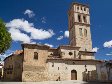 Logrono'daki San Bartolome Kilisesi, İspanya.