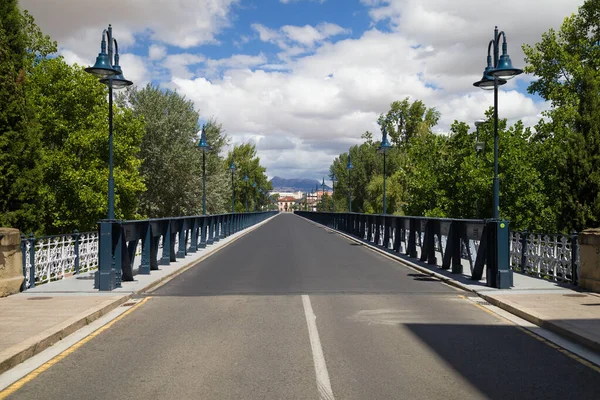 Puente Hierro Logrono España — Foto de Stock