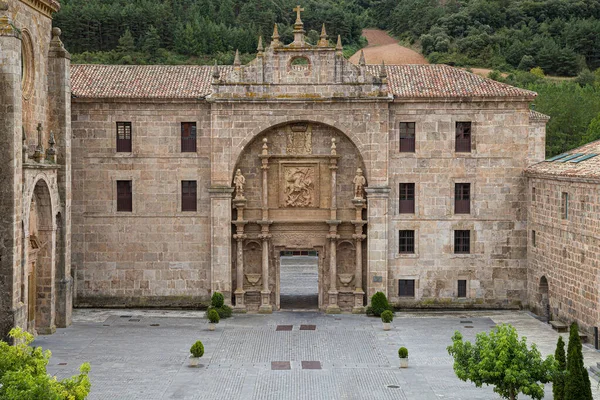 Portal Barroco Mosteiro San Millan Yuso San Millan Cogolla Rioja — Fotografia de Stock