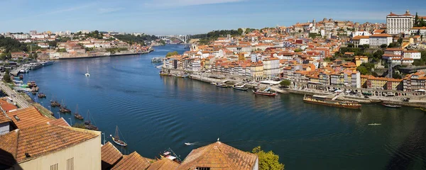 Porto Portugalia Sierpnia 2020 Douro Między Porto Vila Nova Gaia — Zdjęcie stockowe