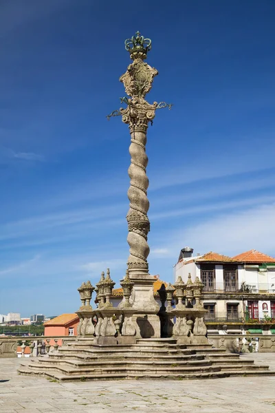 Manuální Pilíř Terase Katedrály Porto Portugalsko — Stock fotografie