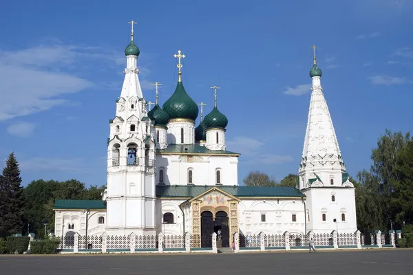 Церковь пророка Илии в Ярославле (Россия) ). Лицензионные Стоковые Изображения