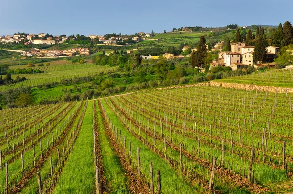 Chianti paisagem, Toscana, Itália — Fotografia de Stock