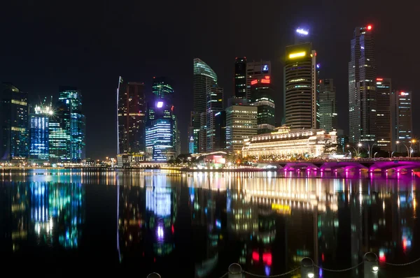 City of Singapore at night — Stock Photo, Image