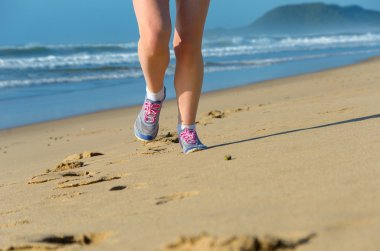 kadın atlet bacaklar Beach Ayakkabı