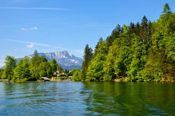 Jezioro Königssee piękne — Zdjęcie stockowe