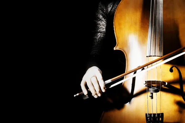 Cello classical musician cellist performer. — Stock Photo, Image