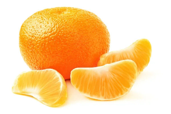 Mandarin med skiva. Tangerine — Stockfoto