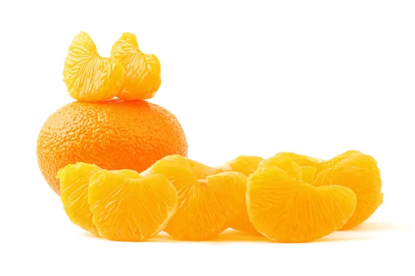 Mandarin med skiva. Tangerine — Stockfoto