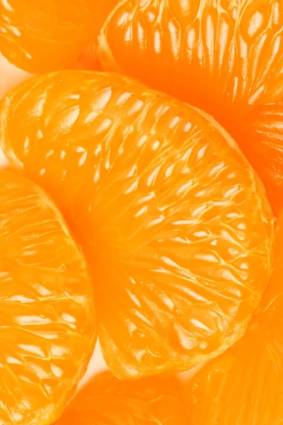 Mandarina rebanada mandarina pelada —  Fotos de Stock