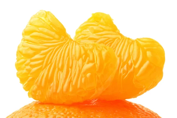 Fatia de tangerina. Mandarina — Fotografia de Stock