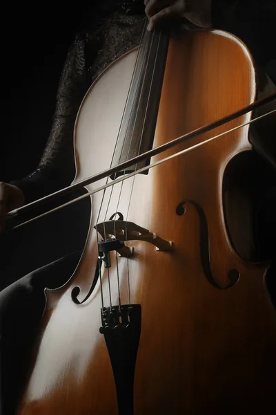 Violonchelo instrumento musical violonchelista — Foto de Stock